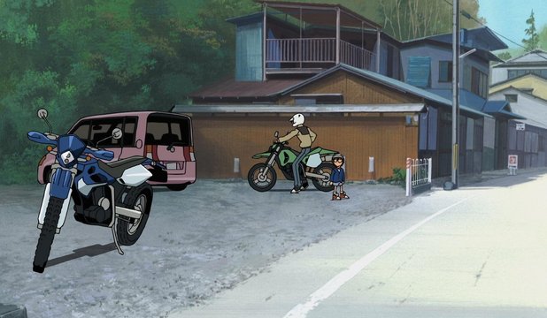鞍馬寺西門のシーン